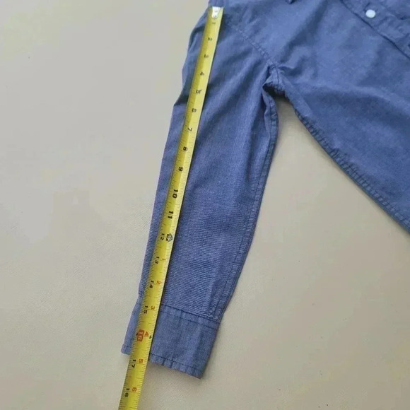 Lot Of 2 Old Navy Built-In Flex Navy Blue Boys White Button Down Size S (6-7) - Picture 6 of 15